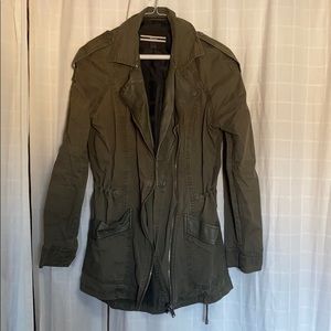 Dynamite spring jacket, pleather accents